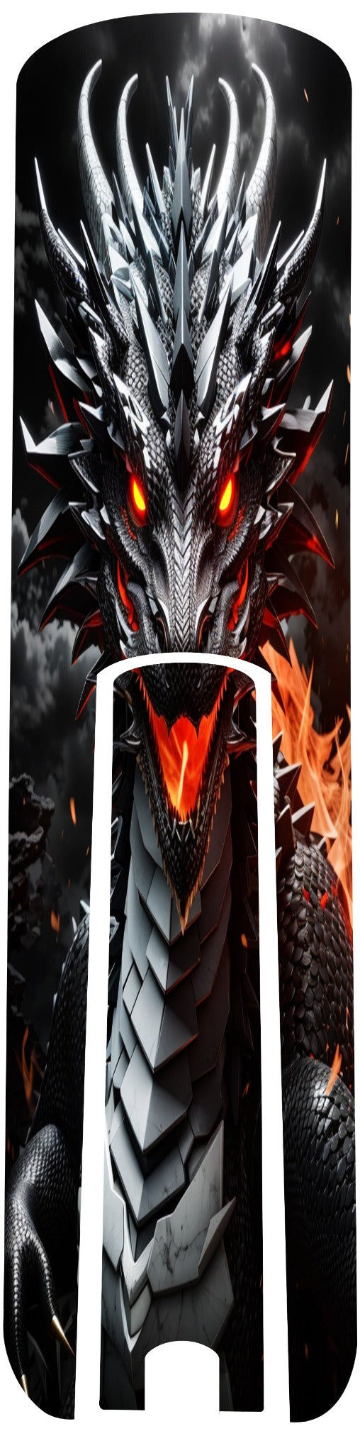 Drache Schwarz-Rot