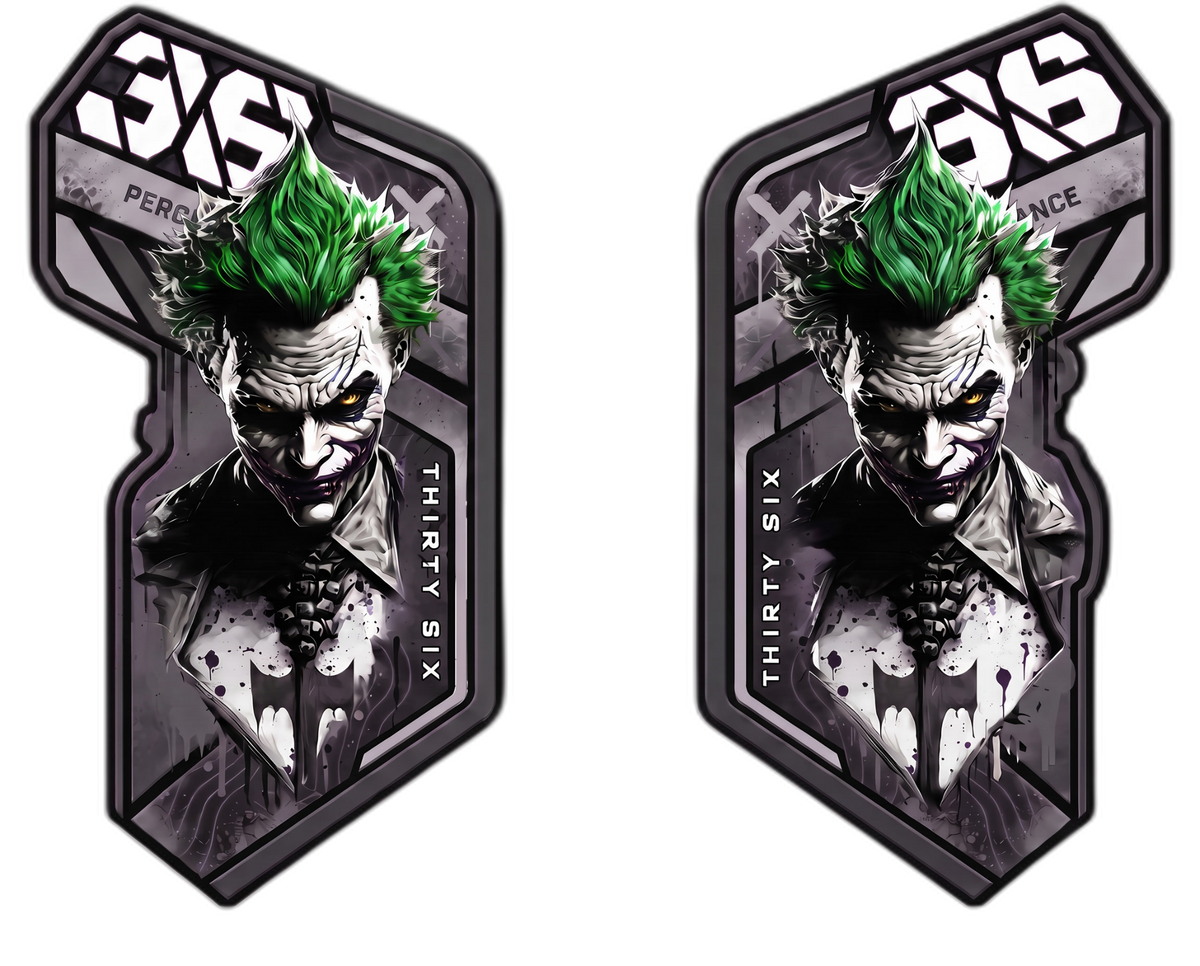 Joker Gabelaufkleber-Set Anthrazit-Grün, links und rechts, Designvorschau 36
