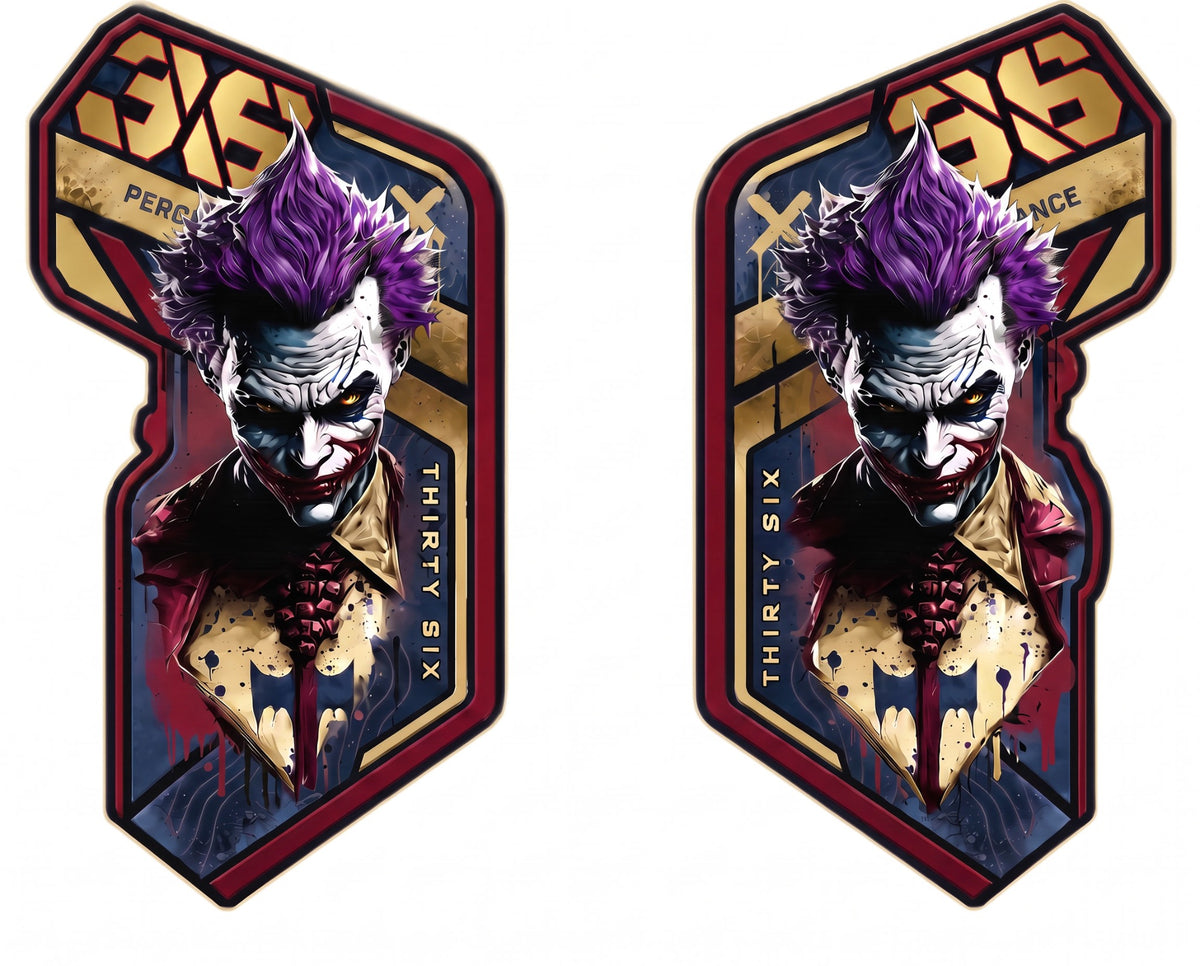 Joker Gabelaufkleber-Set Bordeaux-Gold, links und rechts, Designvorschau 36
