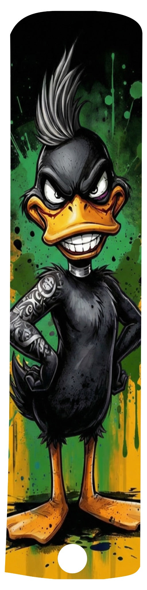 Punk Ente Grün-Gelb